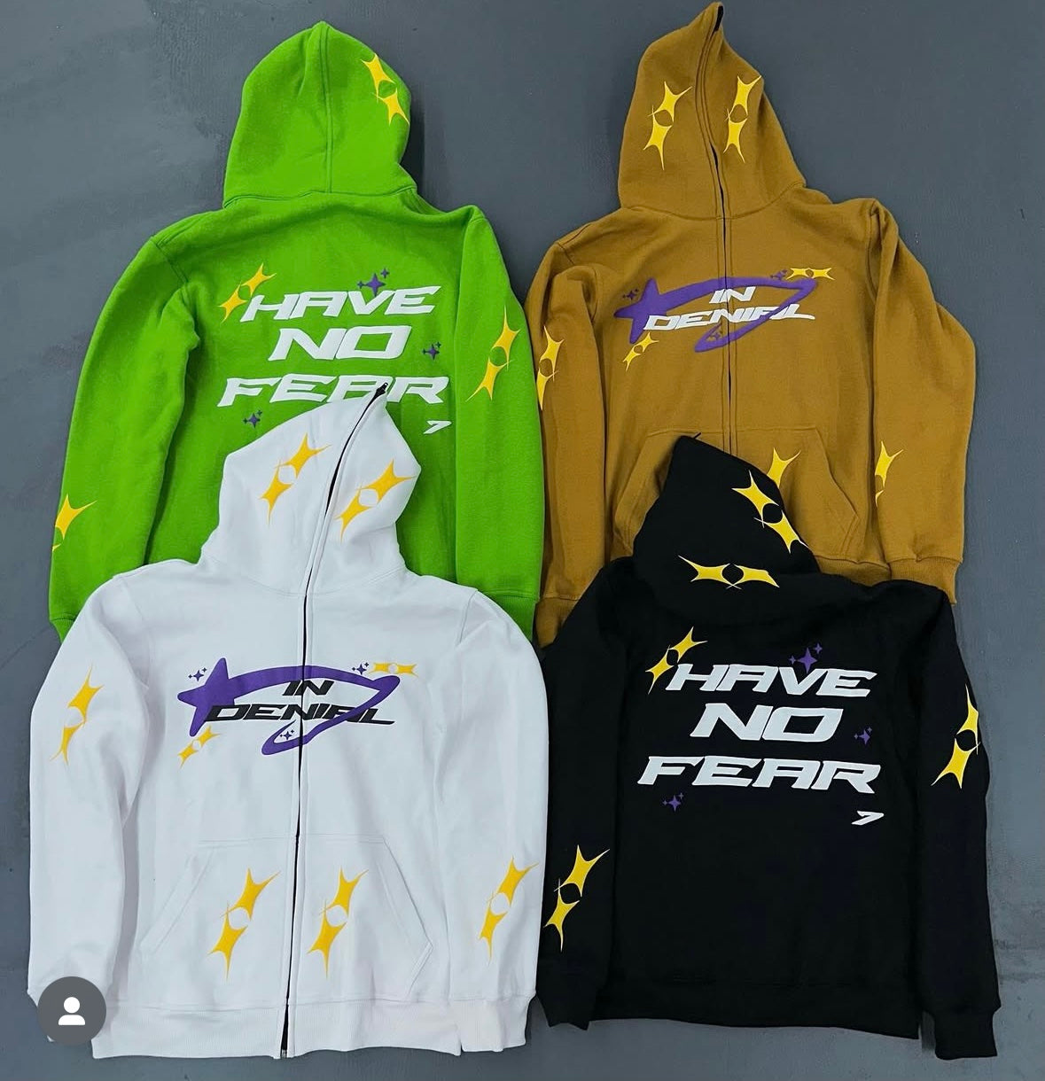 OG FULL ZIP “ HAVE NO FEAR HOODIE”